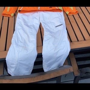 Spyder size 6 white XTL snow pants
